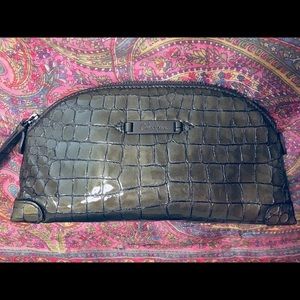 Cole Haan patent leather wristlet clutch